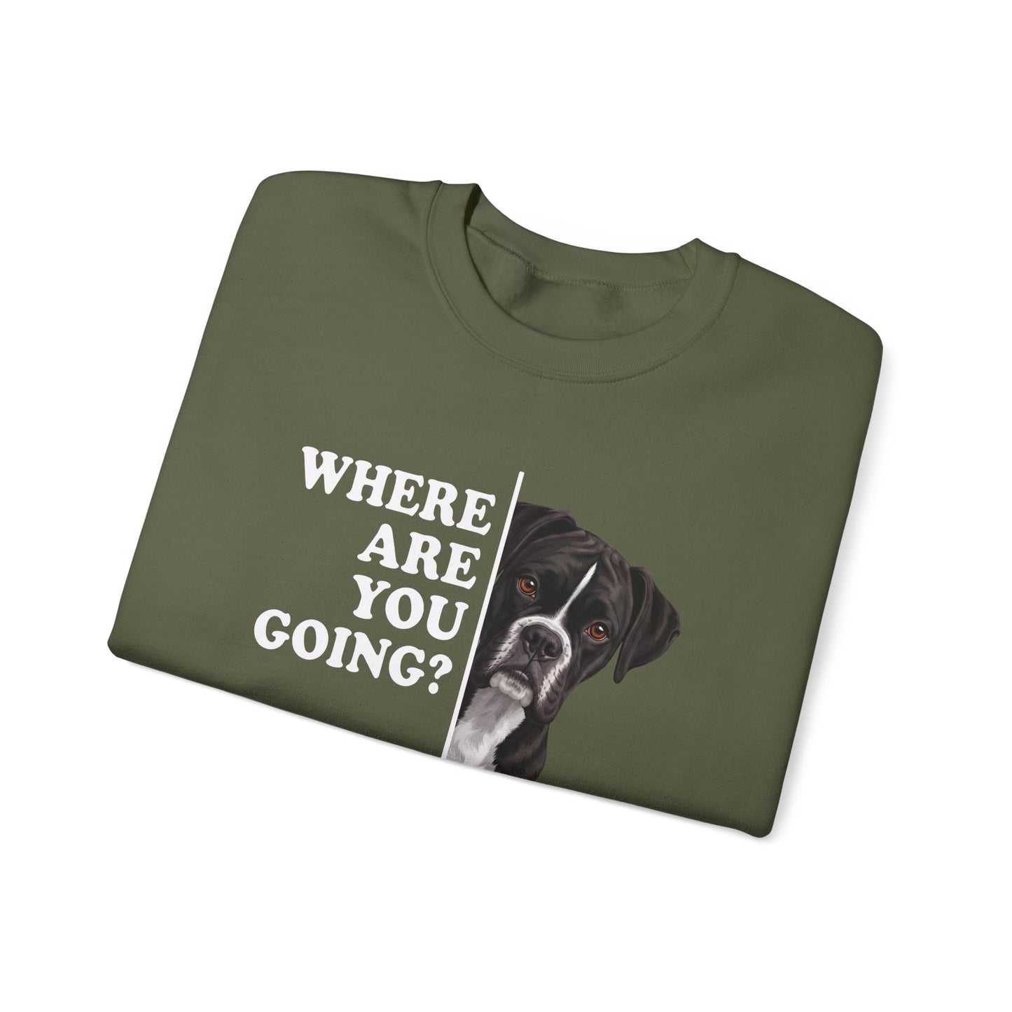 Black Boxer Alert Crewneck Sweatshirt