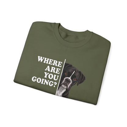 Black Boxer Alert Crewneck Sweatshirt