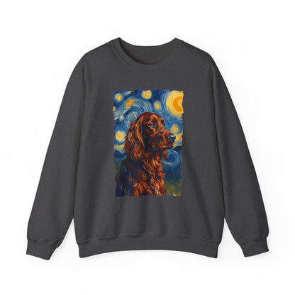 Irish Setter Van Gogh Crewneck Sweatshirt