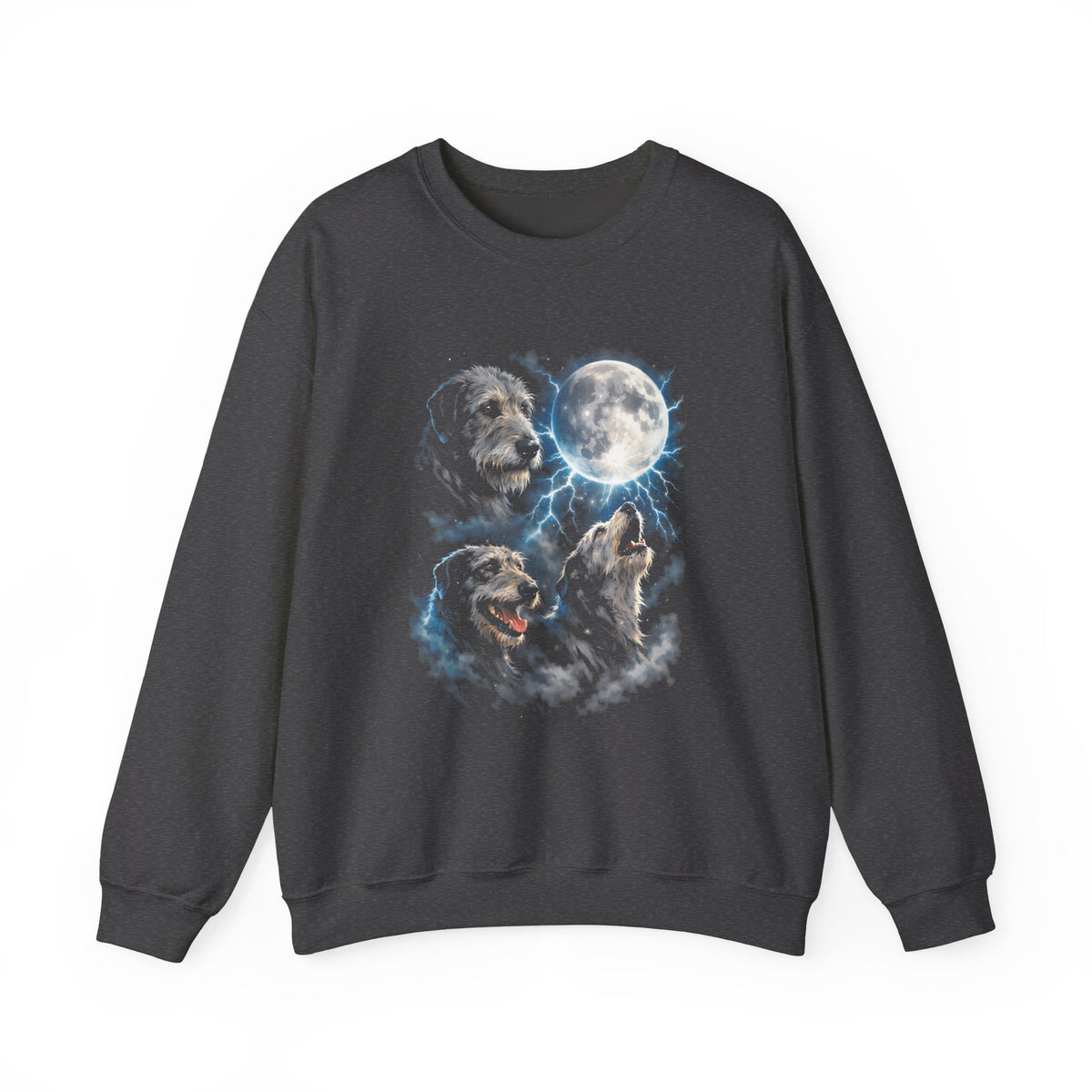 Irish Wolfhound Moon Crewneck Sweatshirt
