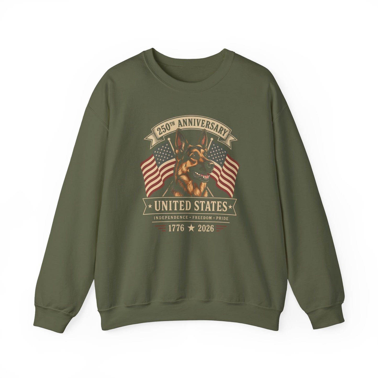 250 Years German Shepherd Crewneck Sweatshirt