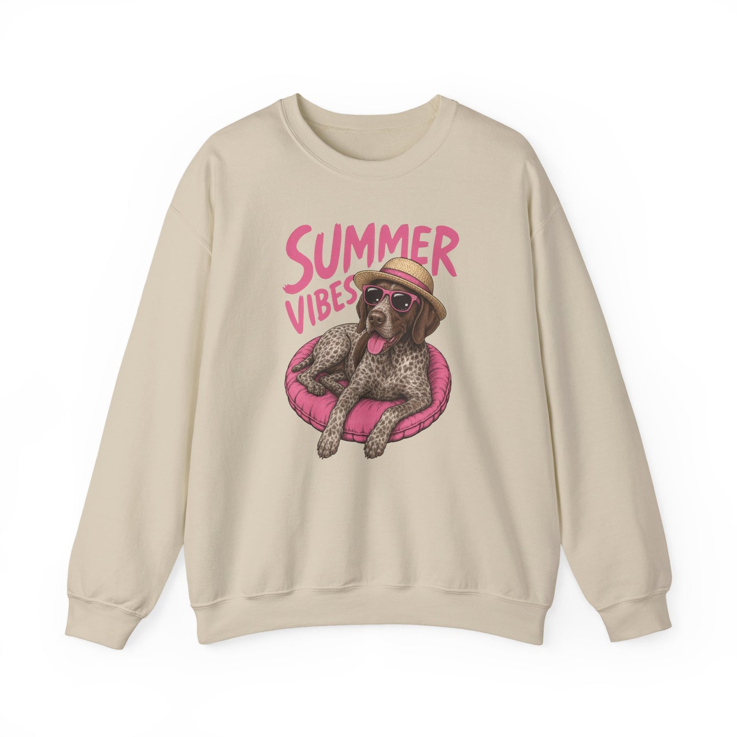Summer Vibes German Shorthaired Pointer Crewneck Sweatshirt