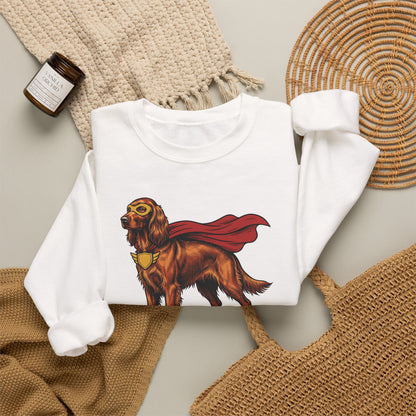 Irish Setter Superhero Crewneck Sweatshirt