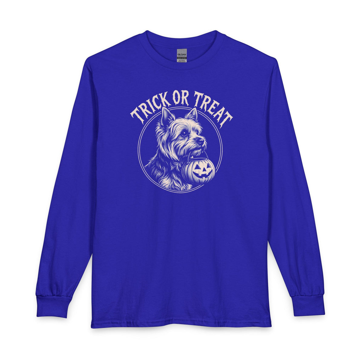 Yorkshire Terrier Trick Or Treat Long Sleeve Royal