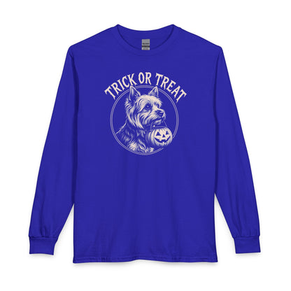 Yorkshire Terrier Trick Or Treat Long Sleeve Royal