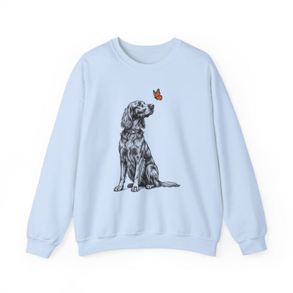 Irish Setter Butterfly Crewneck Sweatshirt
