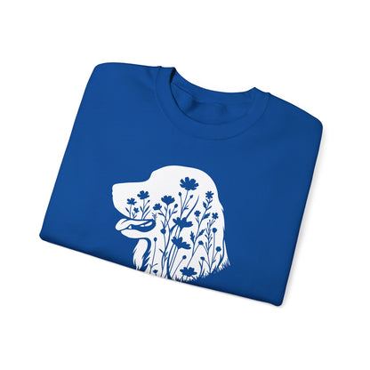 Irish Setter Flowers Crewneck Sweatshirt