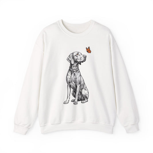 Vizsla Butterfly Crewneck Sweatshirt