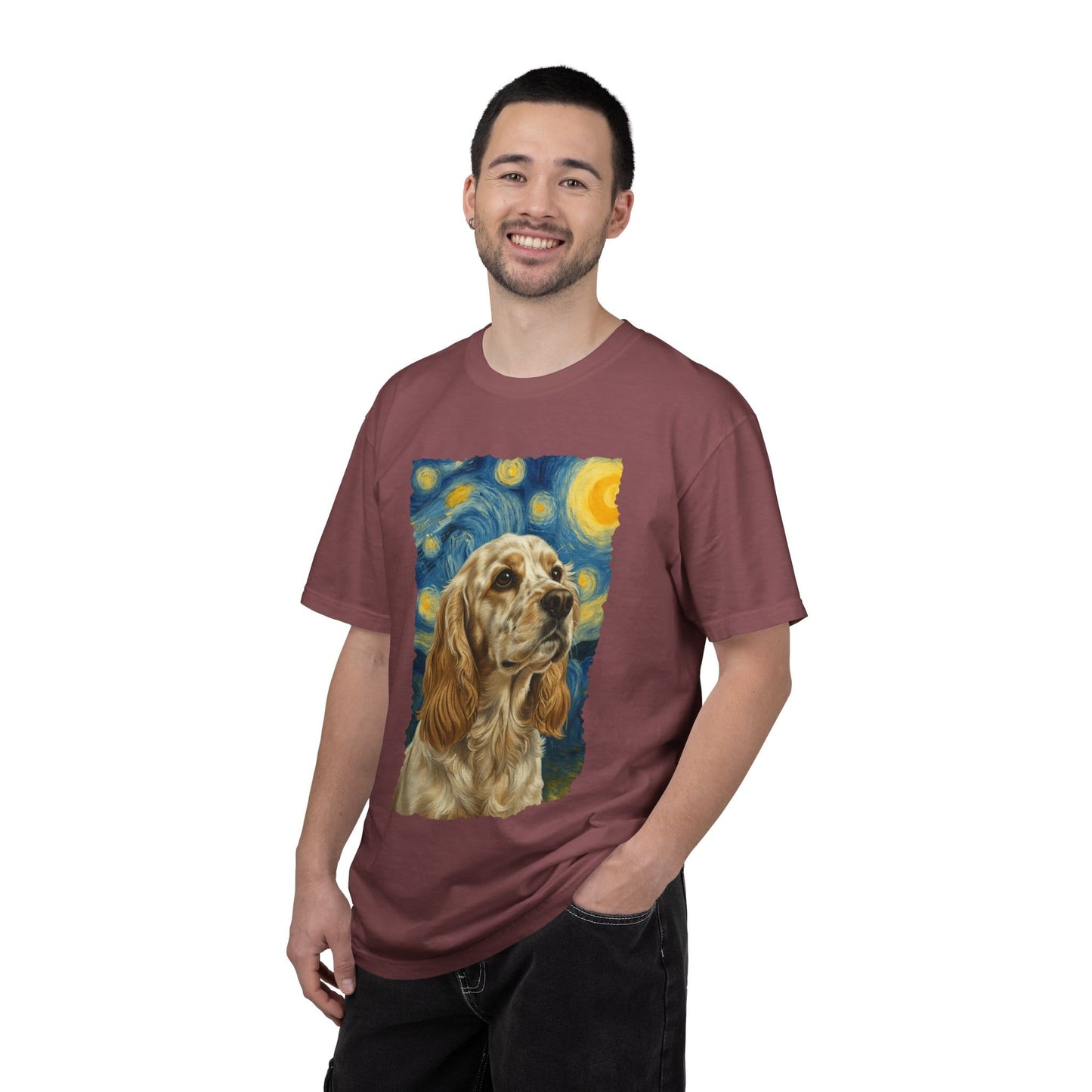 Lemon Roam Spaniel van Gogh Premium Tee