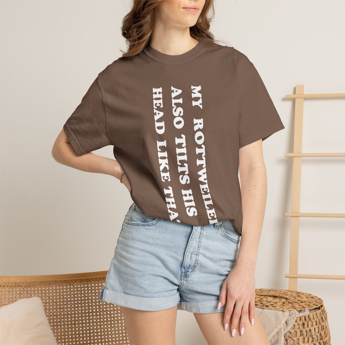 Rottweiler Tilts His Head Premium Tee