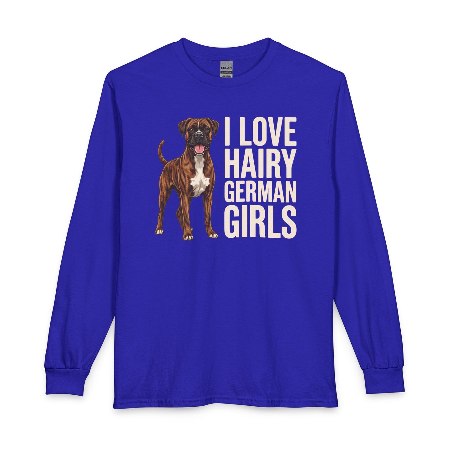 Brindle Boxer Hairy German Girls Long Sleeve
