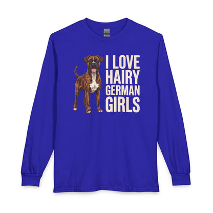 Brindle Boxer Hairy German Girls Long Sleeve