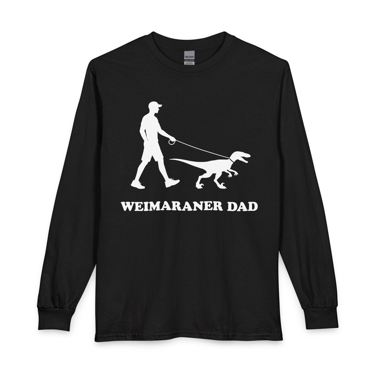 Weimaraner Dad Long Sleeve Black