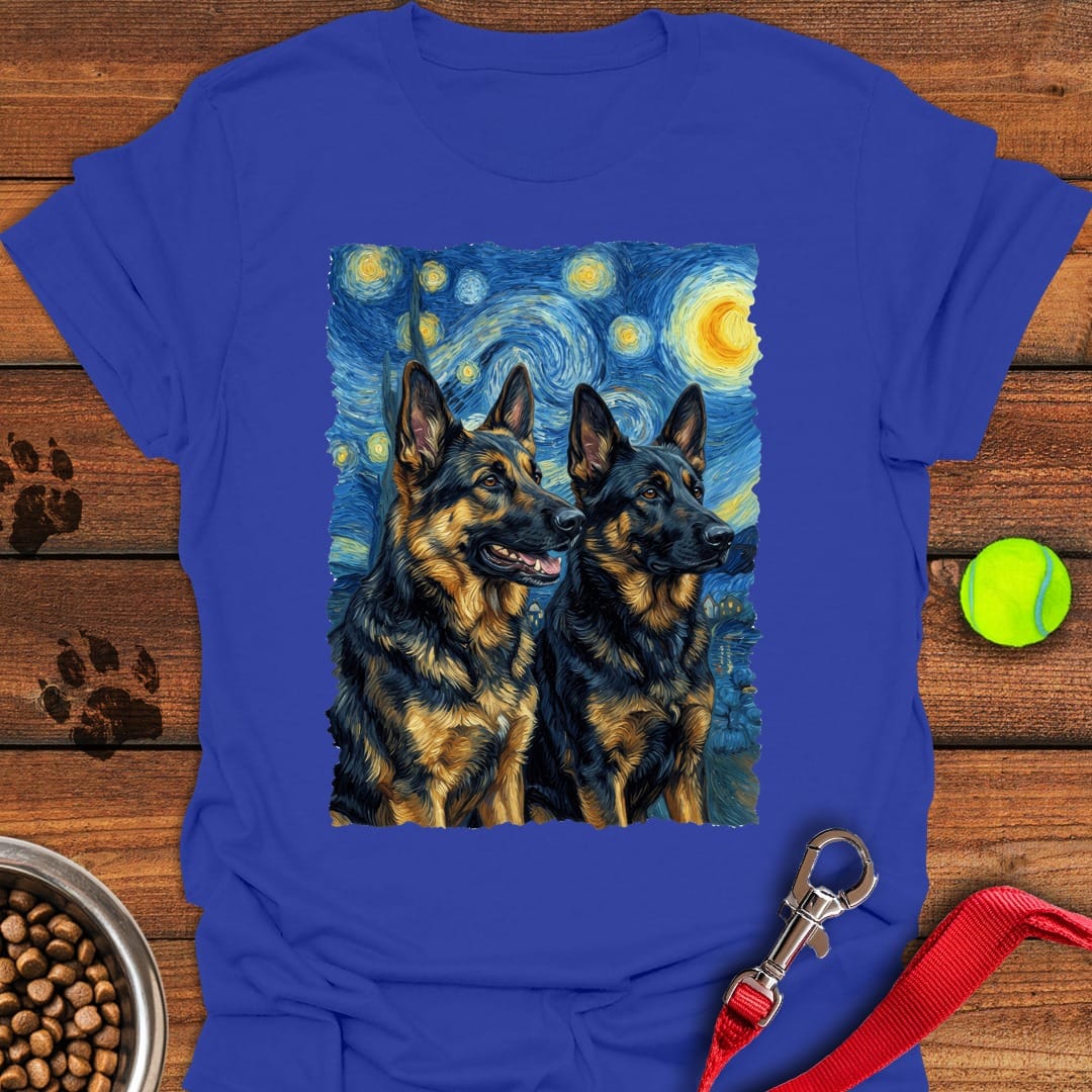 2 German Shepherds Van Gogh Royal