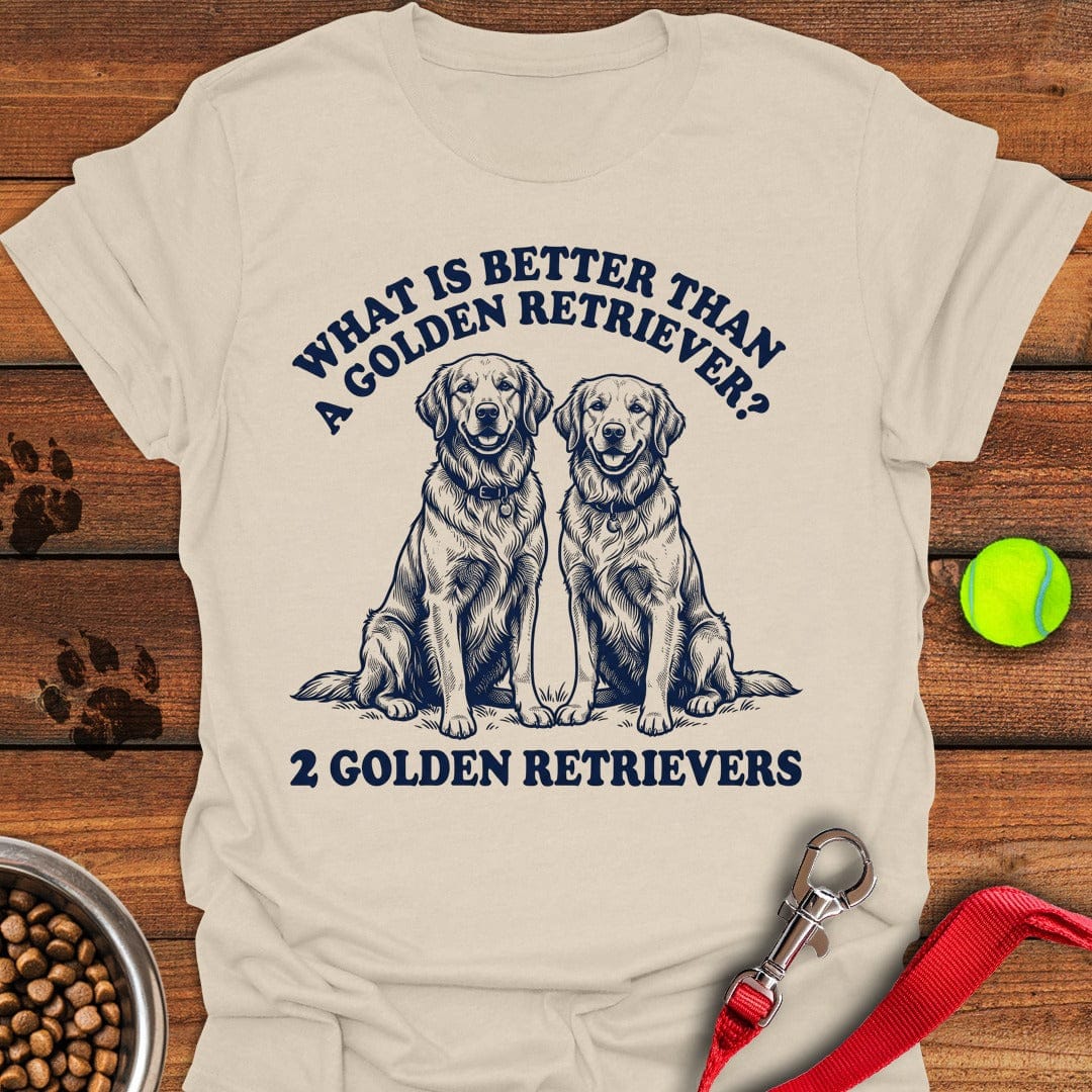 2 Golden Retrievers Natural
