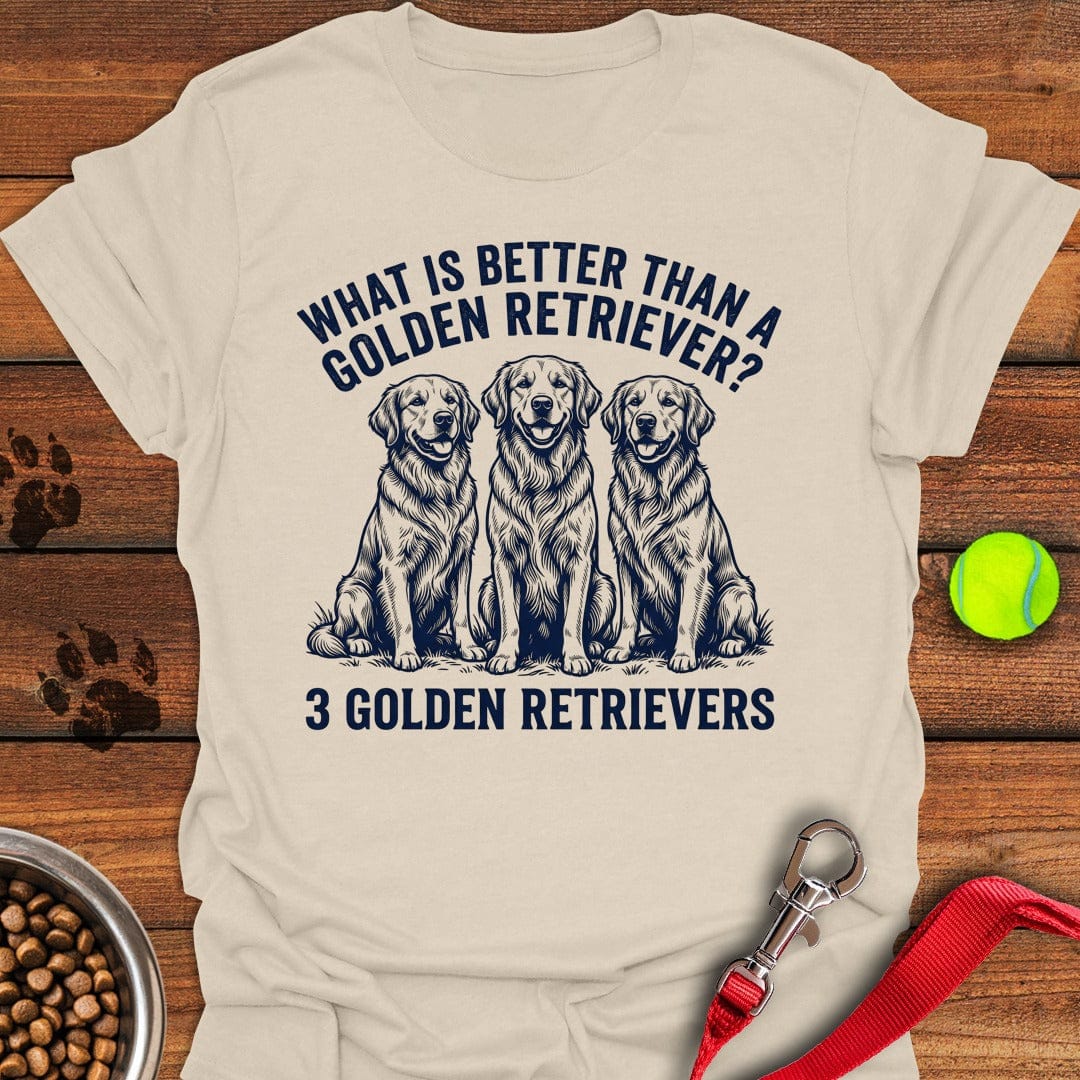 3 Golden Retrievers Natural