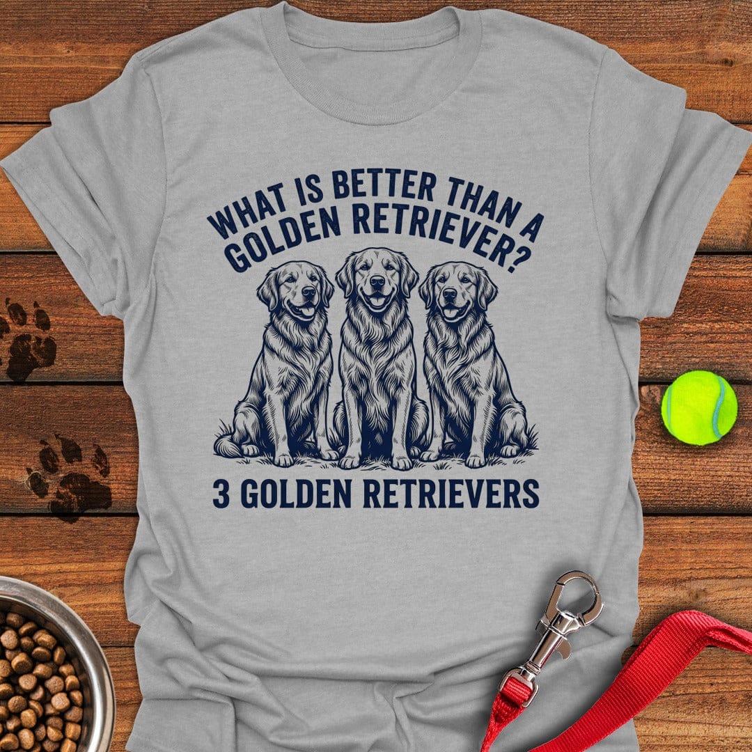 3 Golden Retrievers Sport Grey