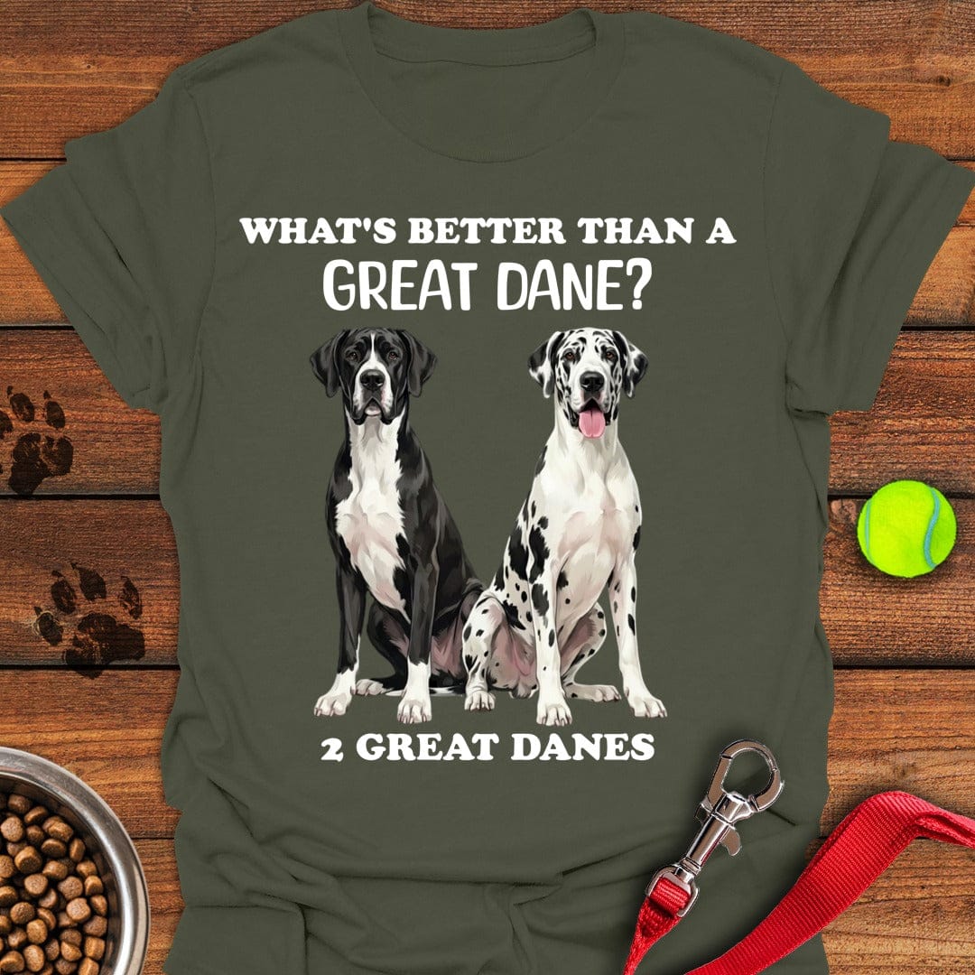 2 Great Danes Military Green