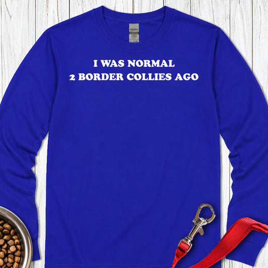 2 border collies Long Sleeve — Royal