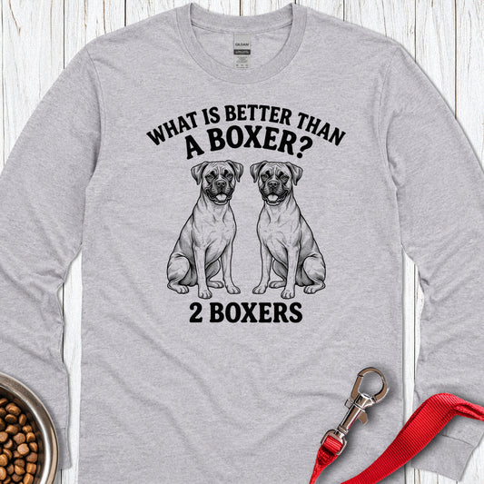 2 Boxers Halftone Long Sleeve — Sport Grey