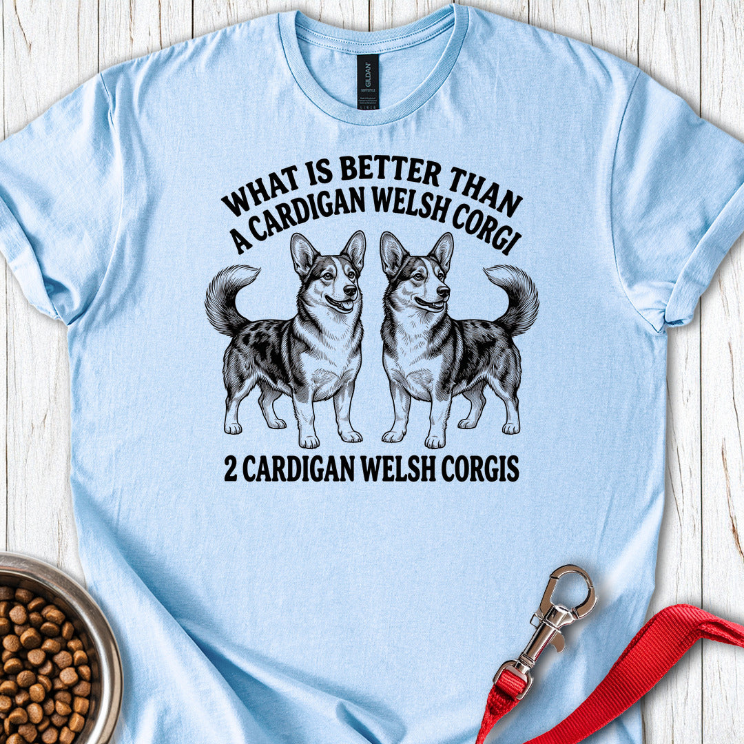 2 Cardigan Welsh Corgi — Light Blue