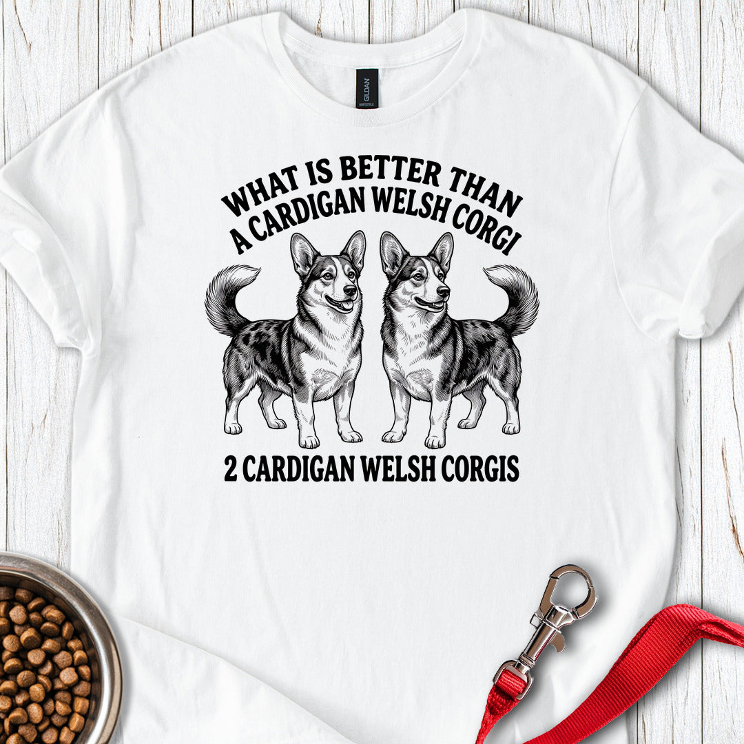 2 Cardigan Welsh Corgi — White