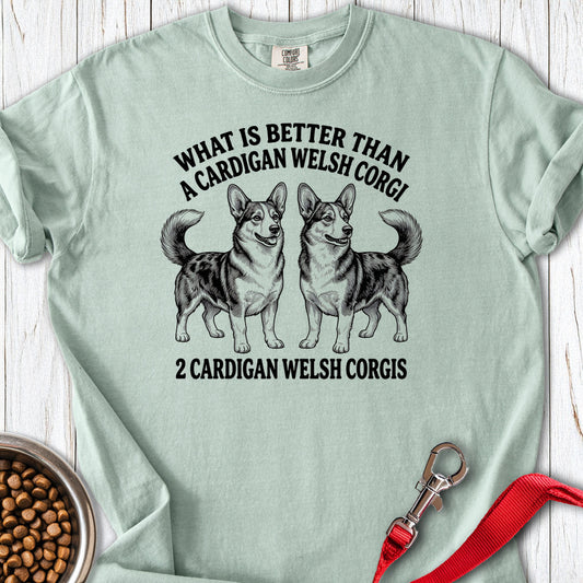 2 Cardigan Welsh Corgi Premium Tee Bay