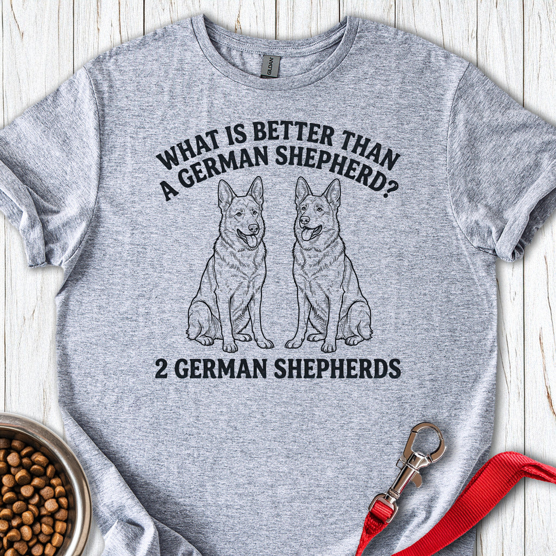 2 German Shepherds Sport Grey