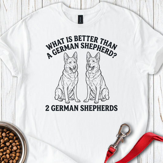 2 German Shepherds White