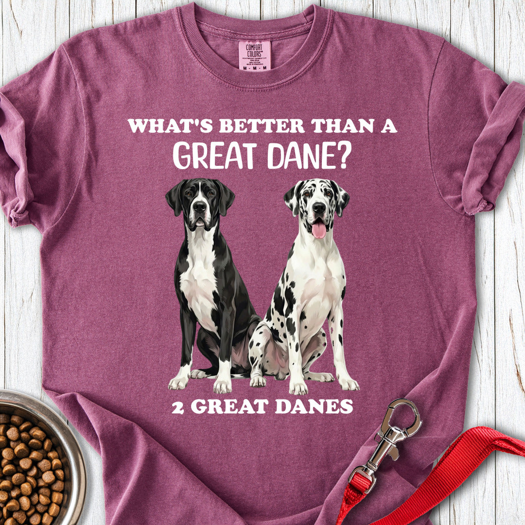 2 Great Danes Premium Tee — Berry