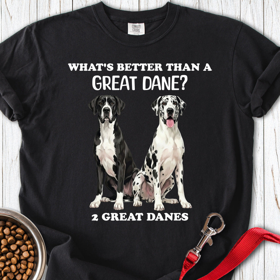 2 Great Danes Premium Tee — Black