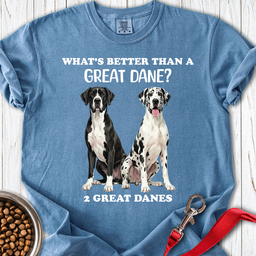 2 Great Danes Premium Tee — Blue Jean
