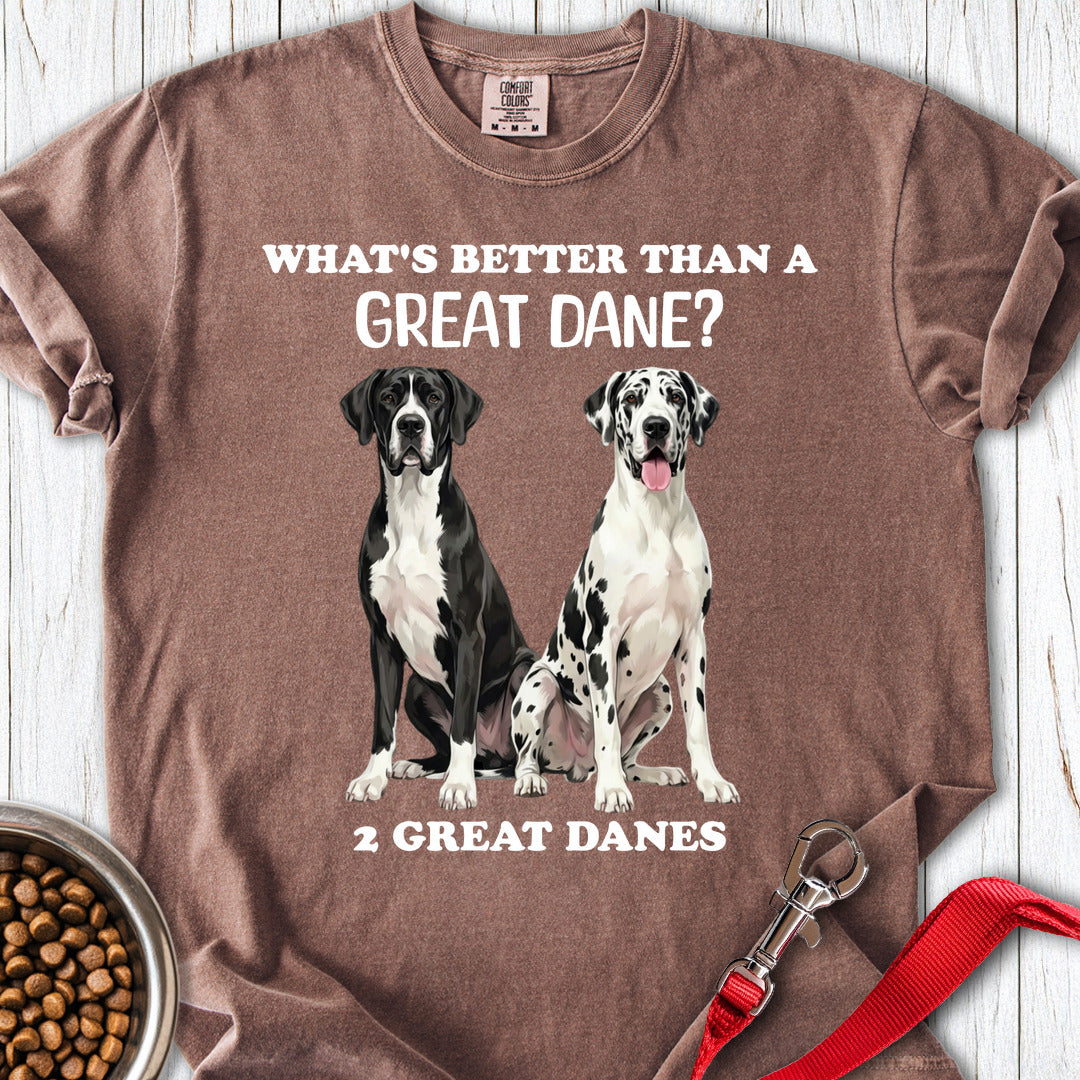 2 Great Danes Premium Tee — Espresso