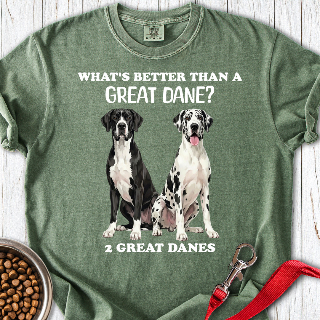 2 Great Danes Premium Tee — Moss