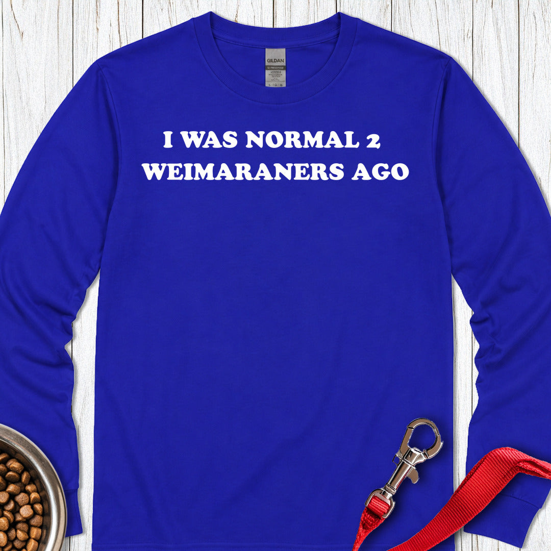 2 Weimaraners Long Sleeve — Royal