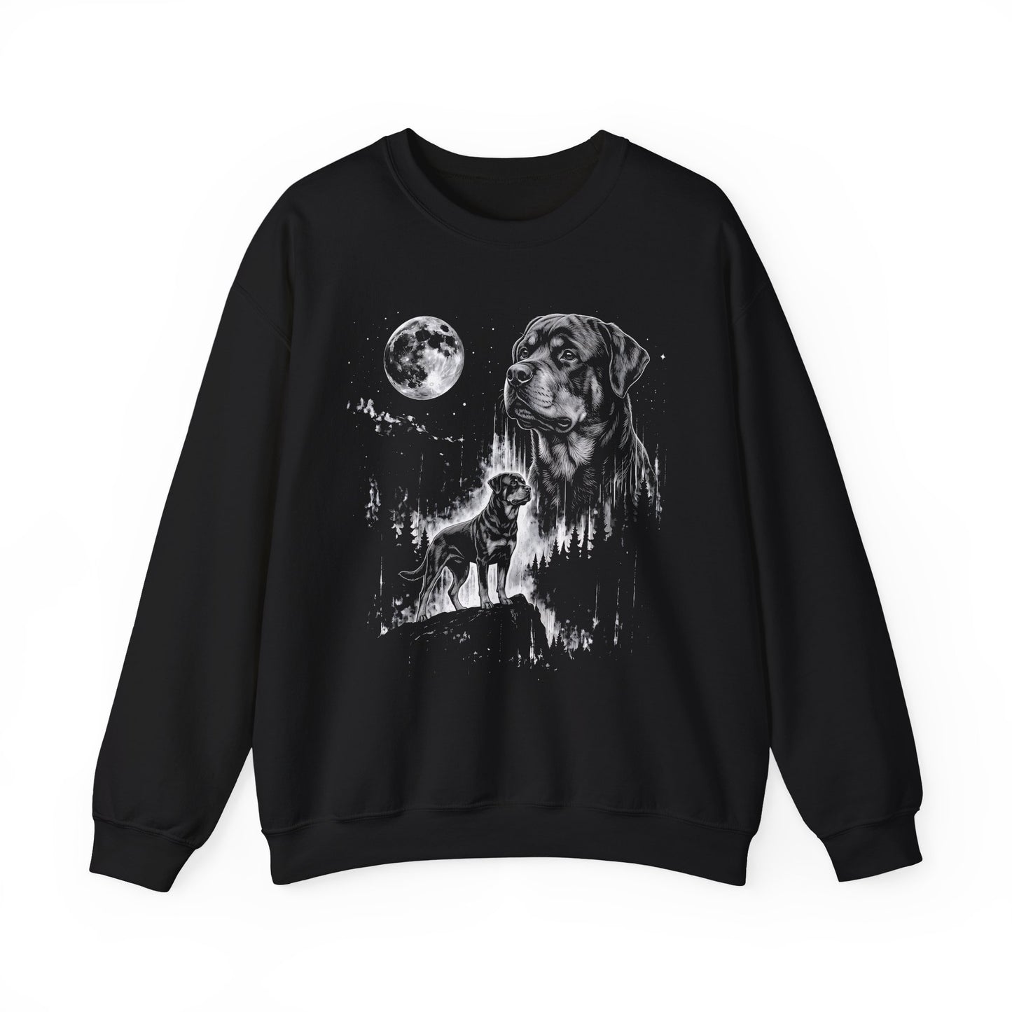 Rottweiler Moonlight Crewneck Sweatshirt
