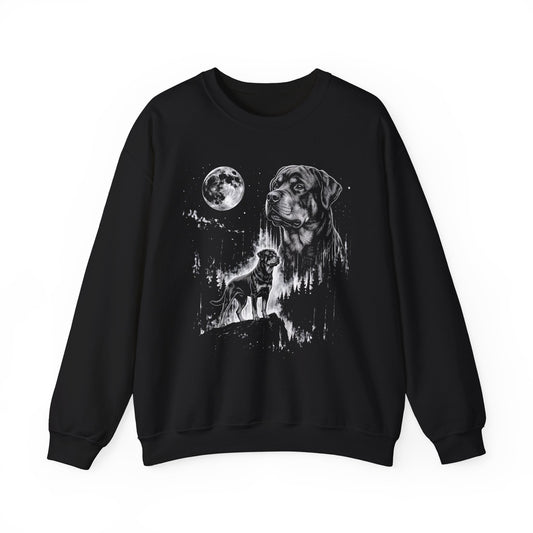 Rottweiler Moonlight Crewneck Sweatshirt