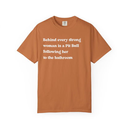 Pit Bull Strong Woman Premium Tee