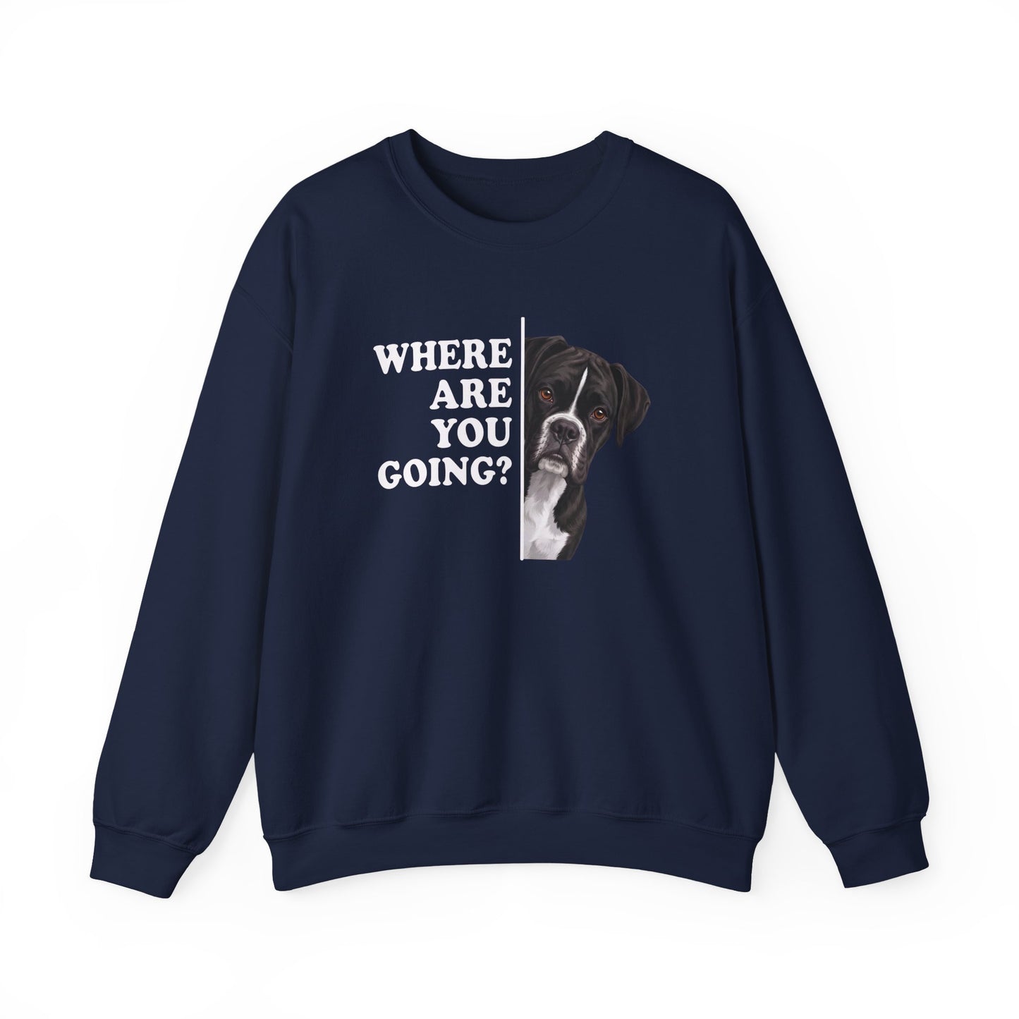 Black Boxer Alert Crewneck Sweatshirt