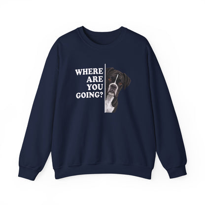Black Boxer Alert Crewneck Sweatshirt