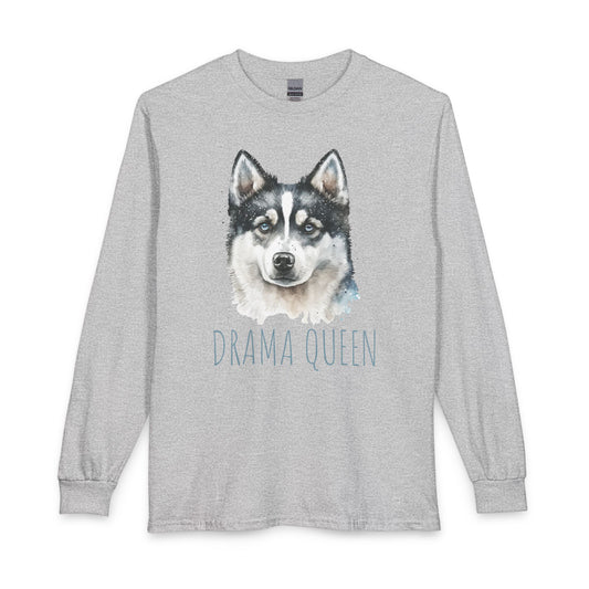 Drama Queen Husky Long Sleeve Sport Grey