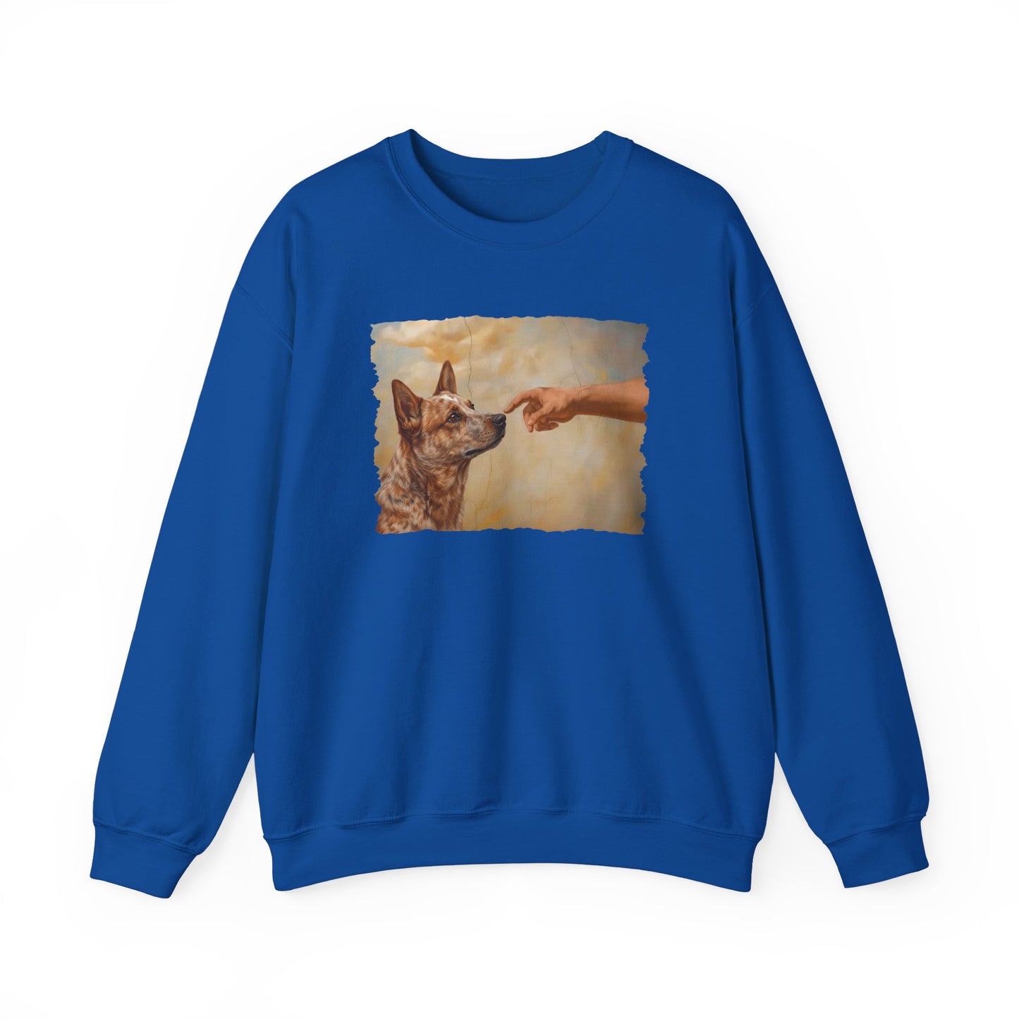 God Creates Red Heeler Crewneck Sweatshirt