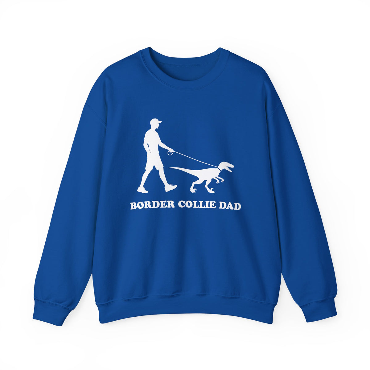 Border Collie Dad Crewneck Sweatshirt Royal