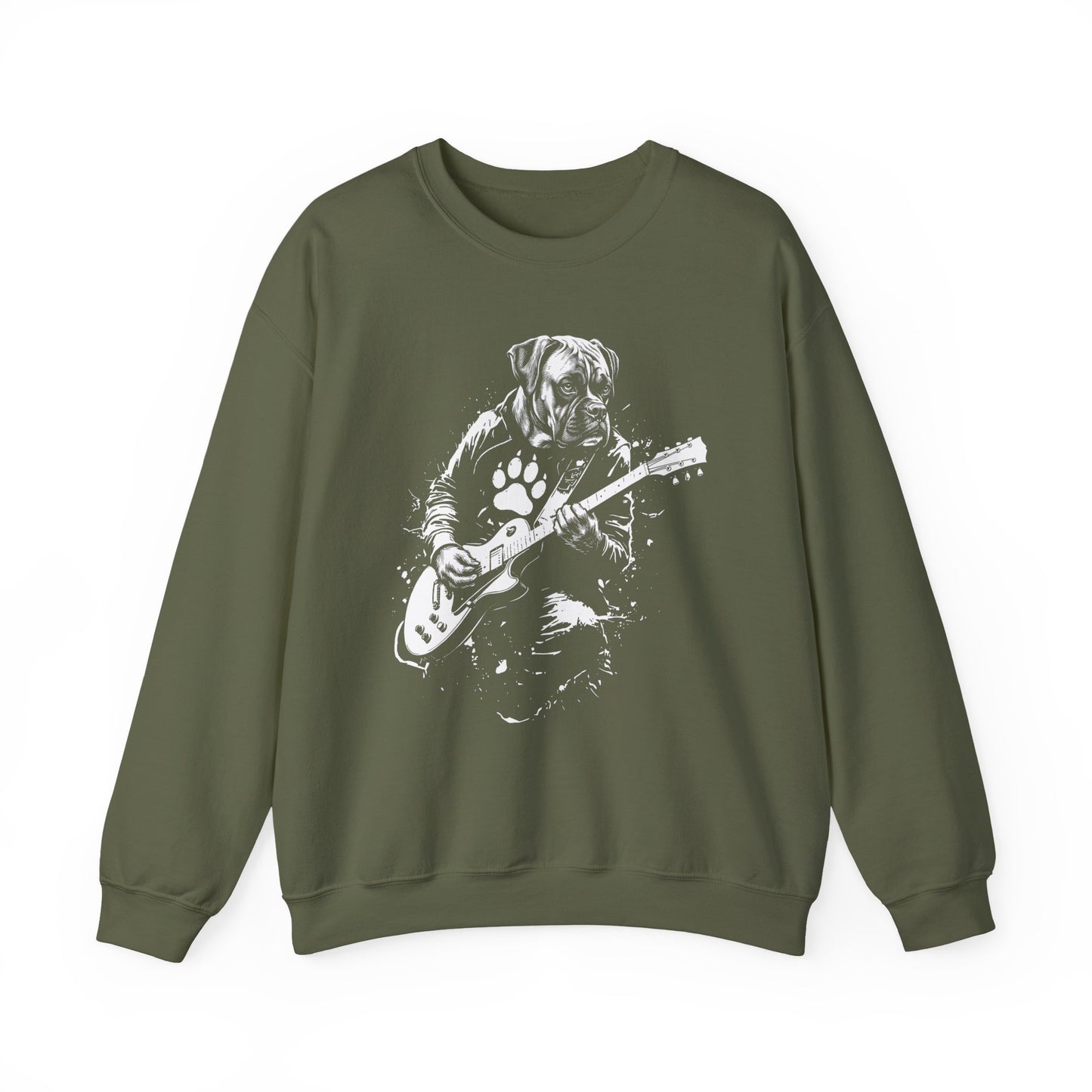 Boxer Guitar Crewneck Sweatshirt