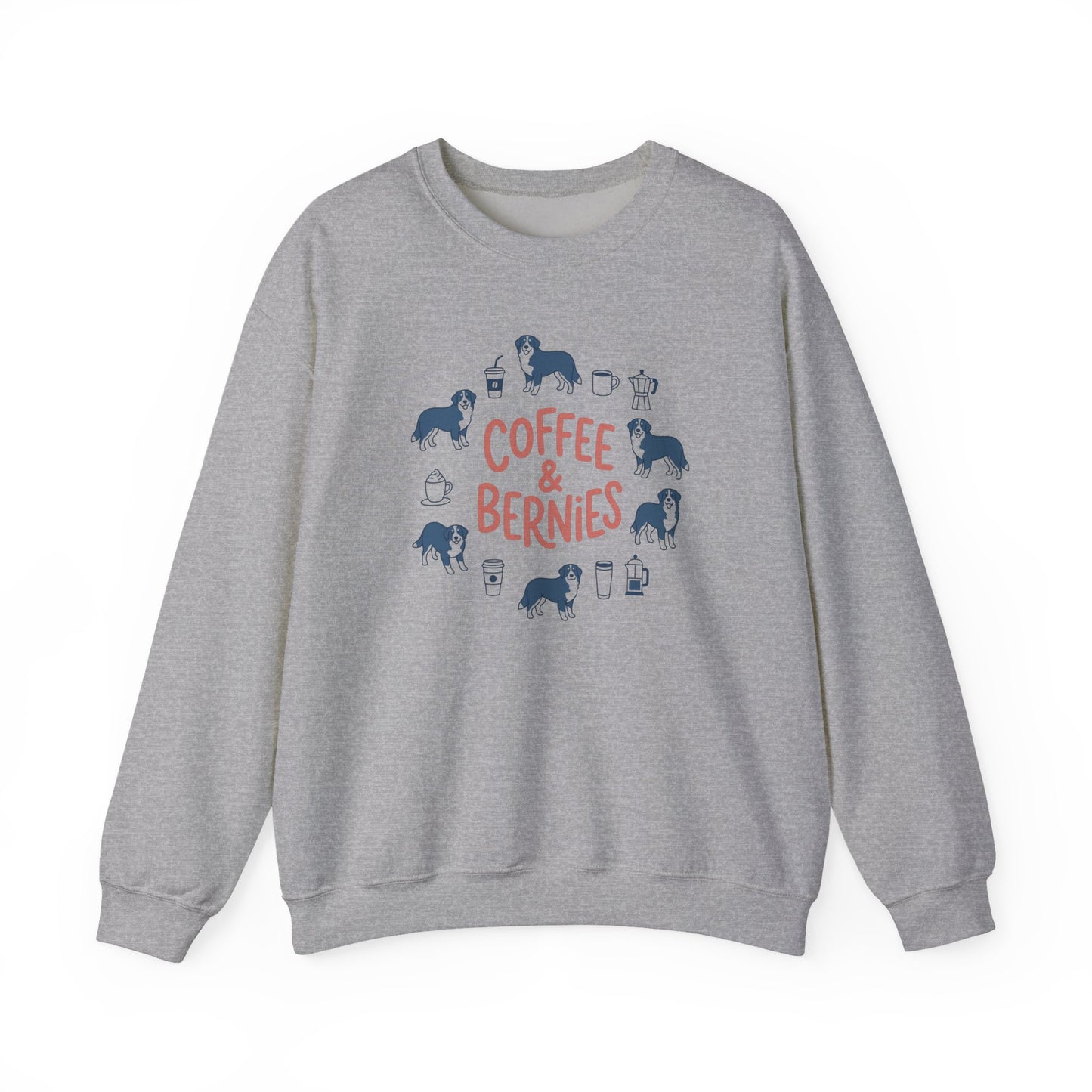 Coffee & Bernies Crewneck Sweatshirt Sport Grey