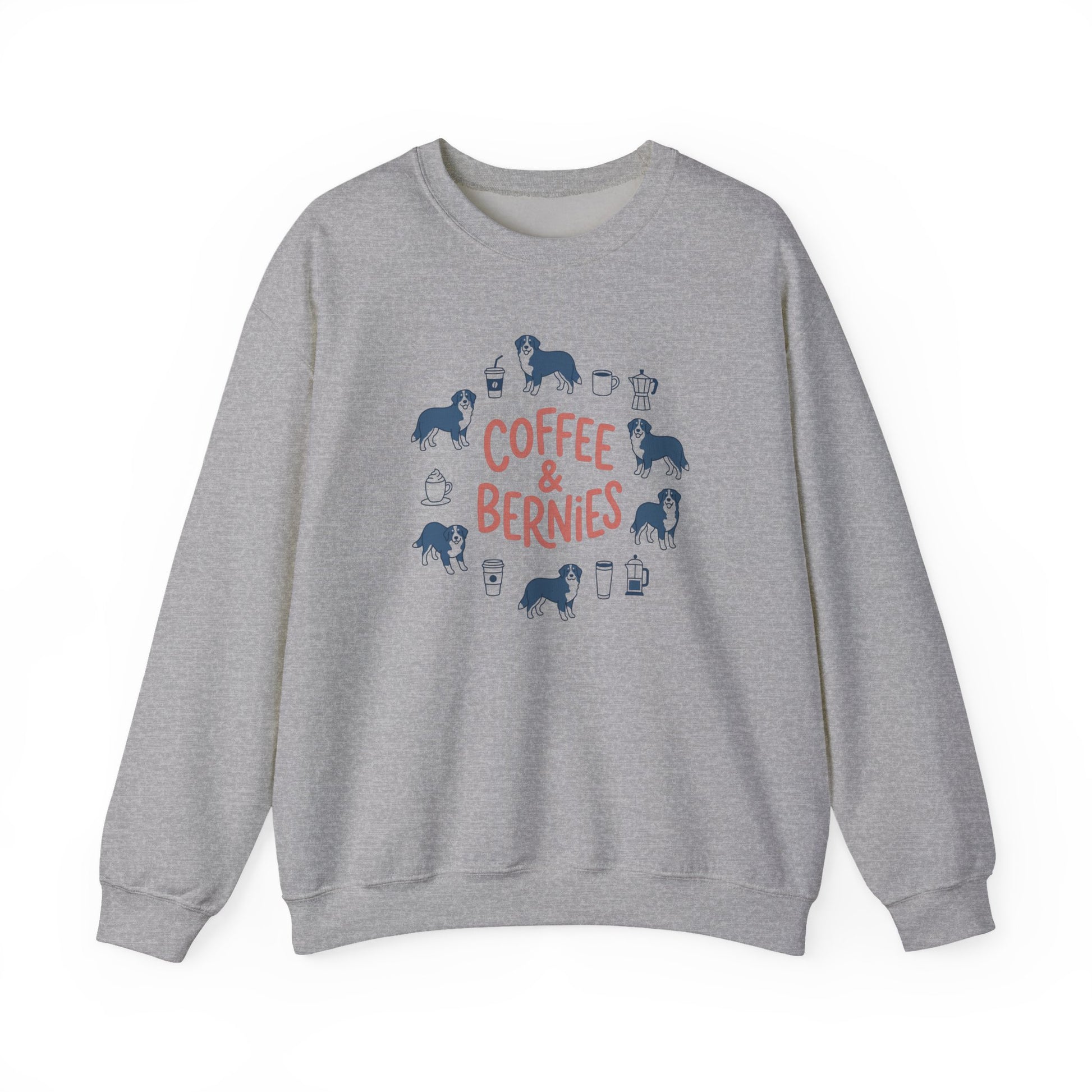 Coffee & Bernies Crewneck Sweatshirt Sport Grey