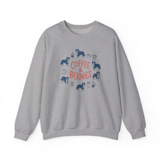 Coffee & Bernies Crewneck Sweatshirt Sport Grey