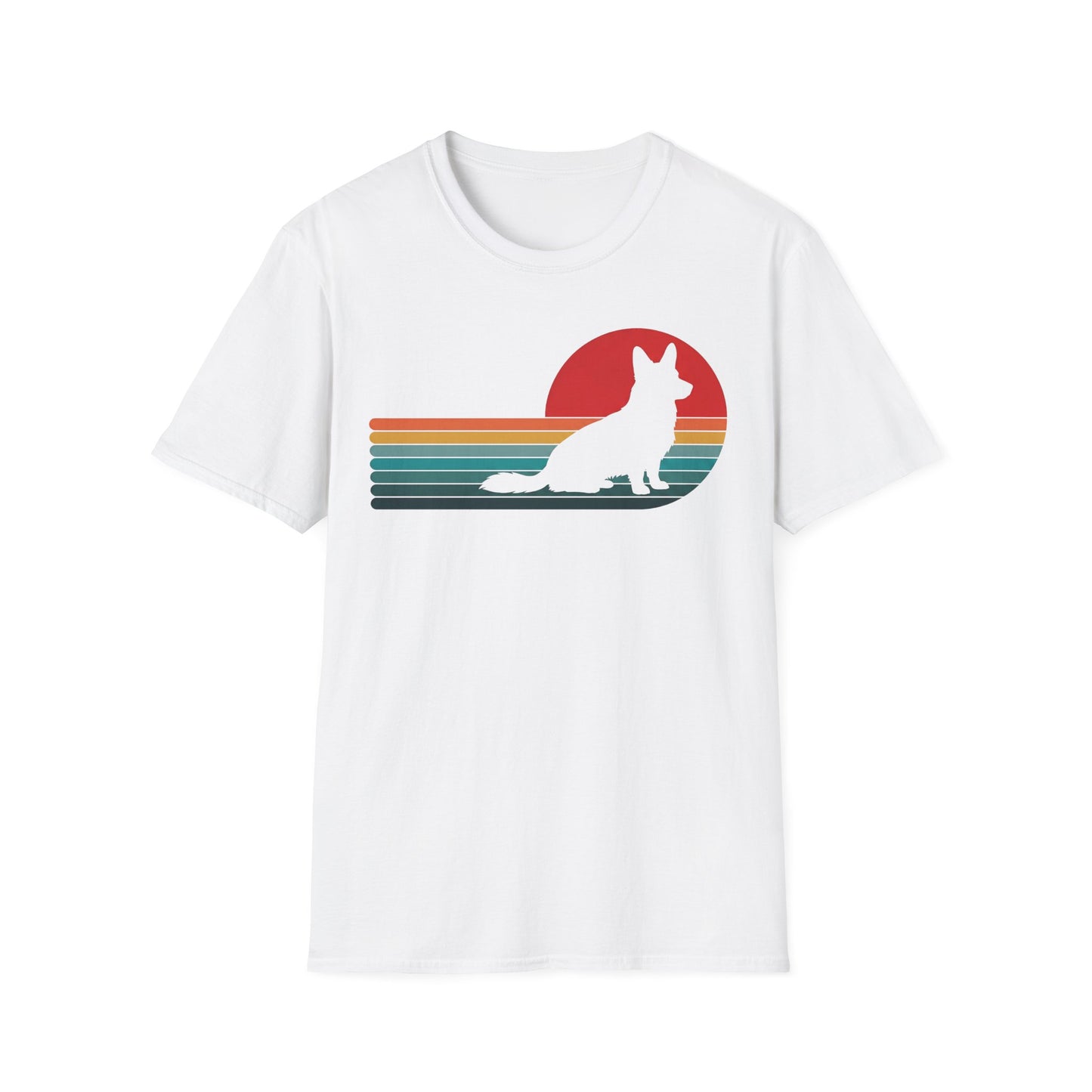 Cardigan Welsh Corgi Retro Sunset