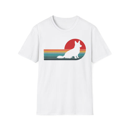 Cardigan Welsh Corgi Retro Sunset