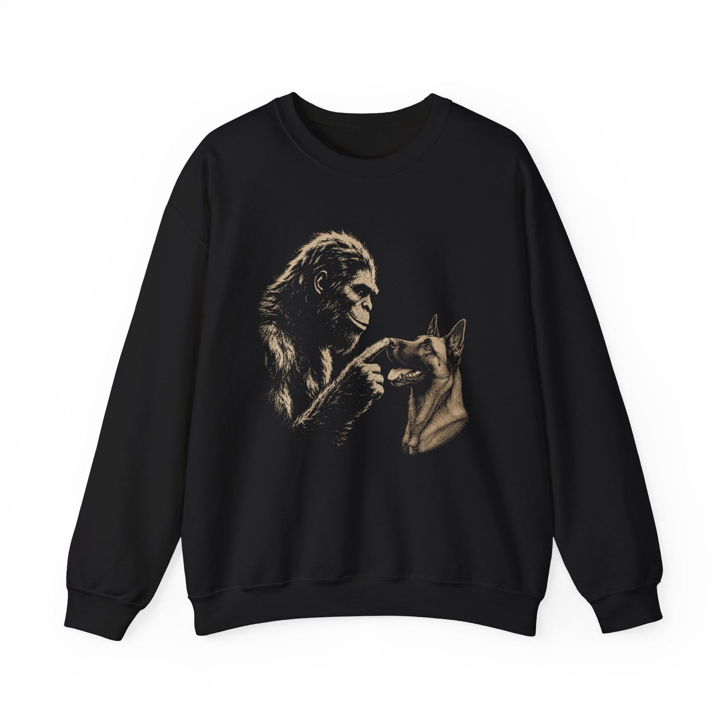 Bigfoot Belgian Malinois Crewneck Sweatshirt